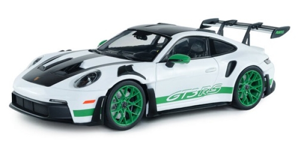 421186604 Porsche 911 (992) GT3 RS Tribute Carrera RS 2024 white/green 1:18
